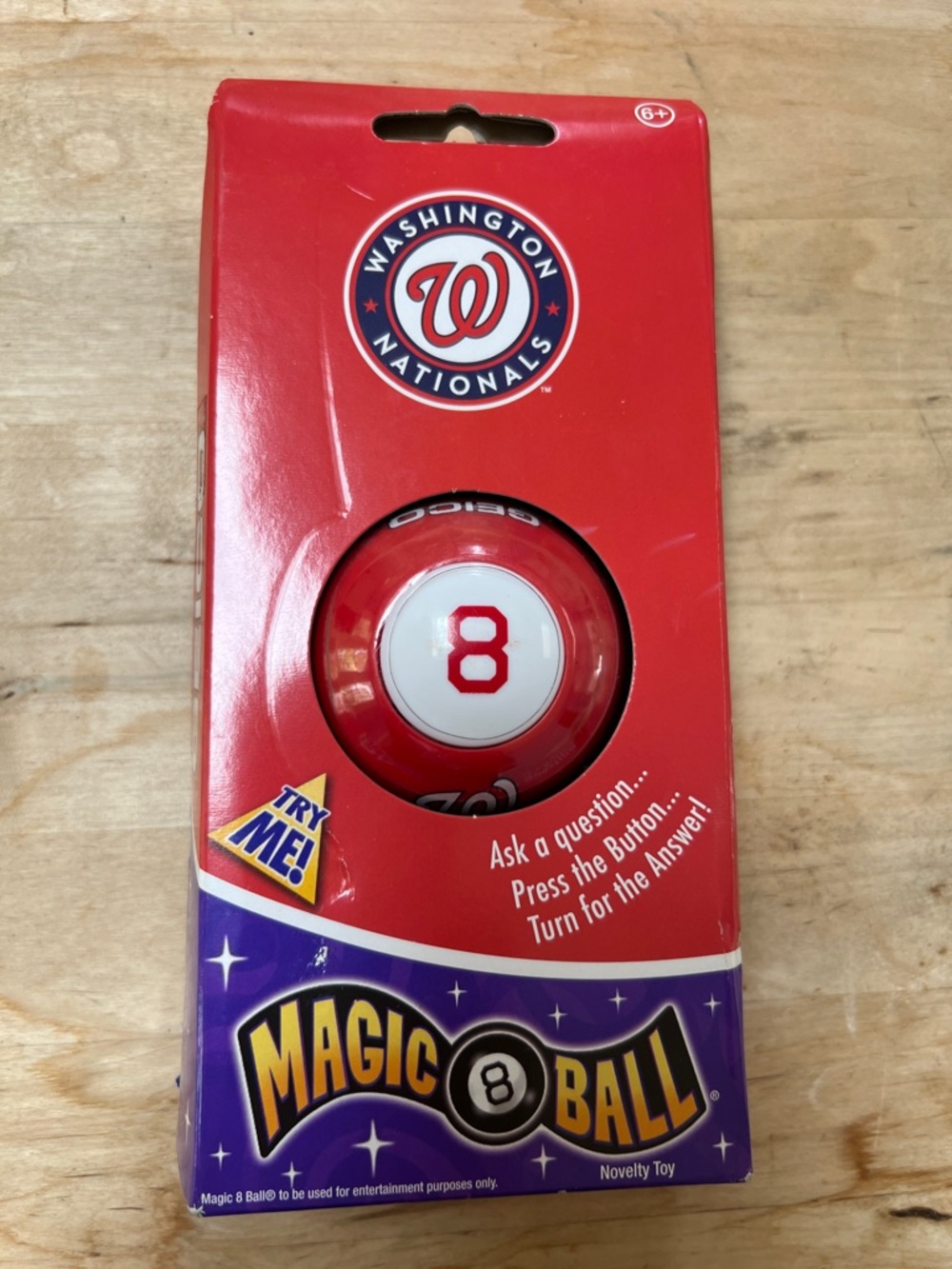 Washington Nationals Magic 8 Ball - Red & White
